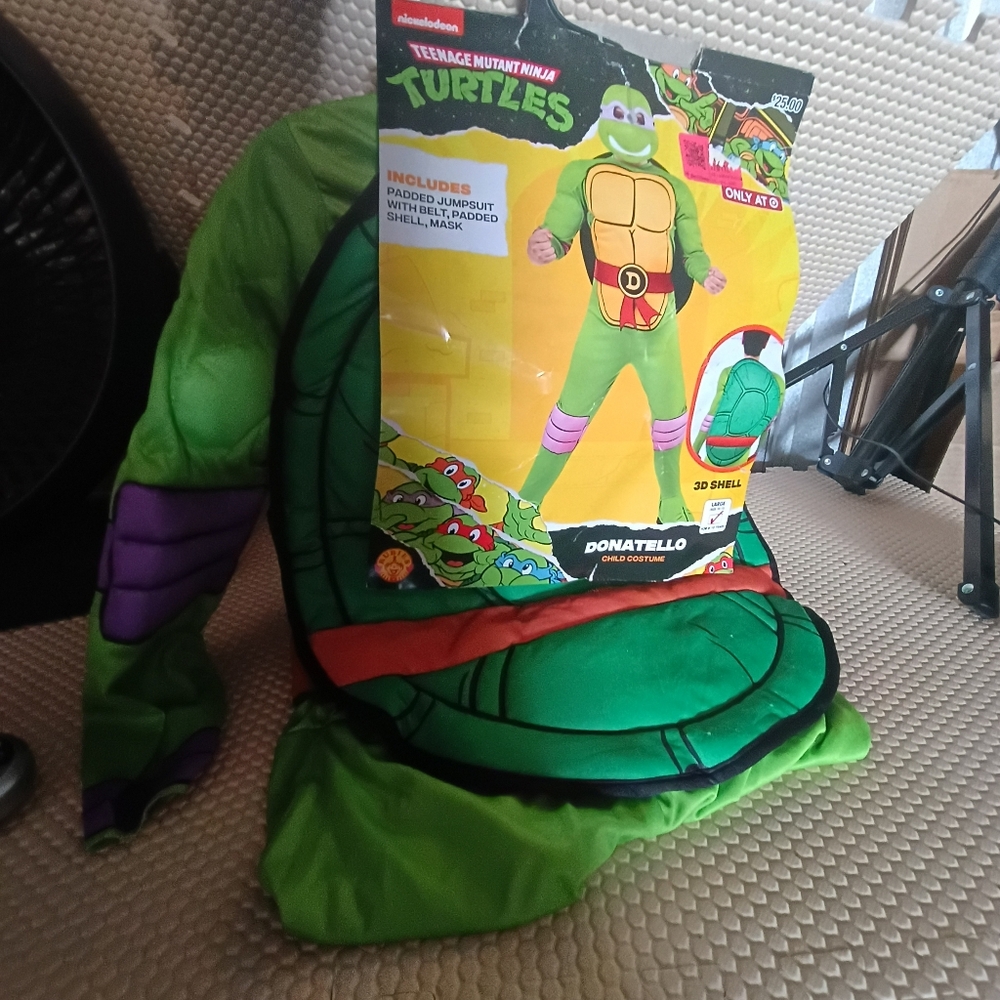 Donatello Teenage Mutant Ninja Turtles  Kids Costume Size Large 10-12